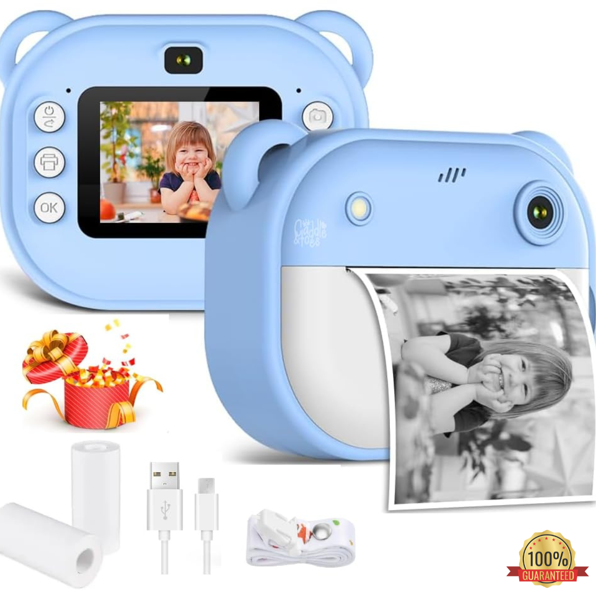 Retro Instant Print Camera – 48MP | 1080P With Thermal Roll
